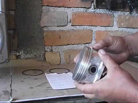 como montar los anillos en el pistón (anillar)
