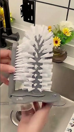 🌟2in1 Suction Dishwashing Brush – Hands-Free Kitchen Cleaning #3386 ‪@sovorsgadget‬