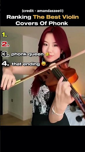 Ranking Best Phonk Violin Covers by Phone Queen - Amanda Sze #phonk #tiktok