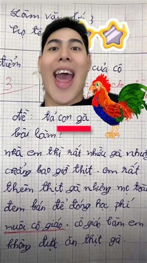 Học sinh TẢ CON GÀ