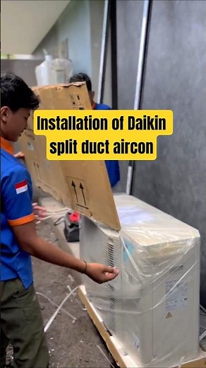 Installation of Daikin split duct AC #airconinstallation #airconditioner #airconditioning #daikin