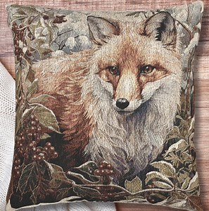 Rustic Red Fox Woven Pillow – Woodland Animal Tapestry Cushion, Forestcore Aesthetic Wildlife Decor, Nature Lover Gift for Cabin or Home - Etsy