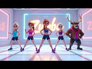 Zumba for Kids with Elsa & Anna 💃 | Fun Frozen Dance Workout