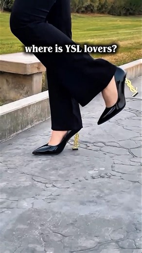 YSL Heels 👠 Iconic Saint Laurent Luxury Shoes | Where Are YSL Lovers? #heels #shorts #ysl