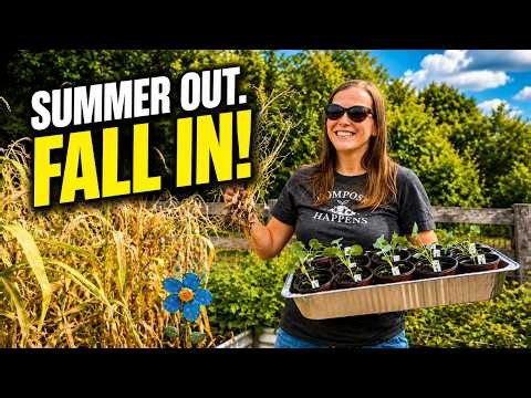 The summer garden is coming to an end! Time for the fall garden.