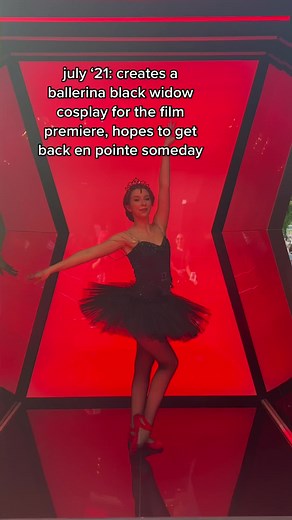 Marvel Black Widow Ballerina Cosplay at D23 Expo