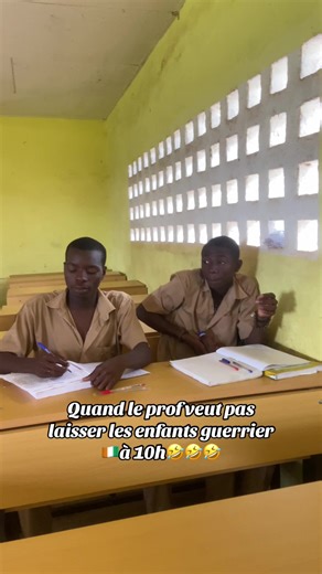 Quand le prof veut pas laisser les enfants guerrier🇨🇮à 10h🤣🤣🤣#cotedivoiretiktok🇨🇮 #humour #viraltikto #🇨🇮 #cotedivoire