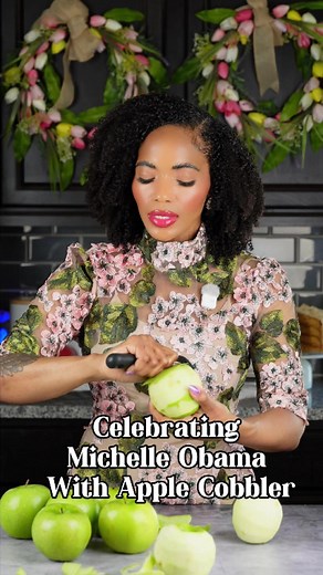 Reposting because it’s necessary. 🚨IT’S A COBBLER BECAUSE SHE SAID IT IS! If you can’t fight your urge to feel right and focus on uplifting Michelle Obama get the f@ck up out my comments and go lay on that lady’s sofa! You have been warned🚨 I’m celebrating Michelle Obama the sweetest way I know how… by baking her famous apple cobbler. 🍏 ✨ Michelle Obama’s Apple Cobbler Recipe ✨ Filling • 8 Granny Smith apples, peeled & sliced (or frozen peeled apples) • 1½–2 cups brown sugar • 1½ tsp cinnamon
