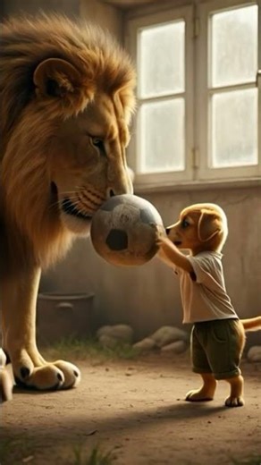 poor puppy saved a lion cub… years later the lion came back!