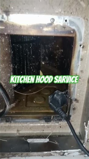 kitchen hood service working