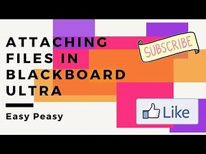 How to Attach a Document in Blackboard Ultra (Attach a file in BB Ultra)