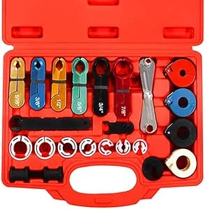Amazon.com: Fuel Line Disconnect Tool Set - Master Quick Disconnect Tool for AC Fuel Line System, Red : Automotive