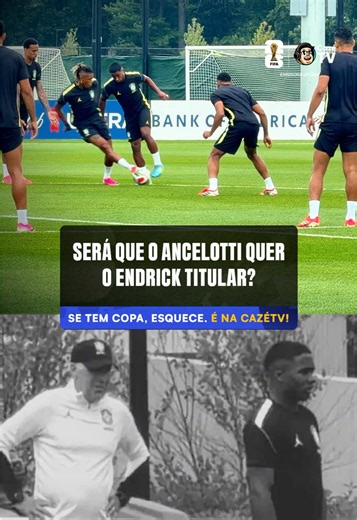 O ENDRICK DESTRUIU NO TREINO DE HOJE 😮‍💨 Nosso menino tá merecendo a titularidade demais! 🚨 𝐒𝐄 𝐓𝐄𝐌 𝐂𝐎𝐏𝐀, 𝐄𝐒𝐐𝐔𝐄𝐂𝐄! É na CazéTV! 🤩📺 #CopaNaCazéTV #Original #Brasil #cztv32 #cztv01