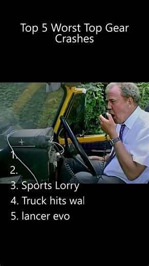 The Worst TopGear Crashes on the show.. 💥‼️ #shorts #caredit