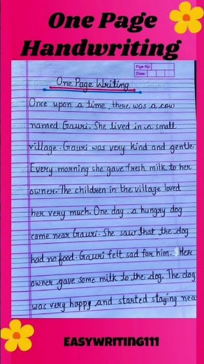 How to Improve English Handwriting | English Writing Practice 2025 | One Page Handwriting in English