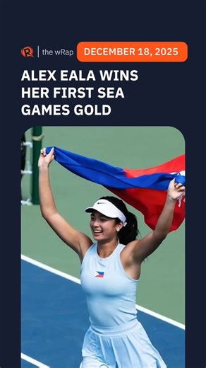 Alex Eala claims another piece of history as she captures her first-ever Southeast Asian Games gold medal after reigning in the women’s singles. Full story: https://www.rappler.com/sports/alex-eala-gold-medal-tennis-women-single-december-18-2025/ | Rappler