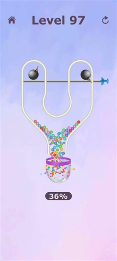 Pin Puzzle Level 97 | Pull The Pin To Let All Balls Fall Into Container | Pull & Solve Game