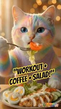 "Healthy Morning Routine with Crayola | Workout, Coffee & Salad Making 🧘‍♀️☕🥗"