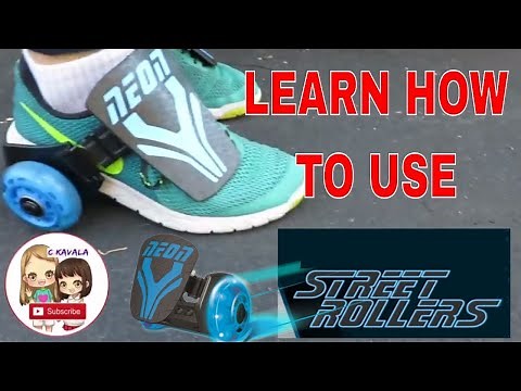 Learn How to use The Neon Street Rollers light up kids skates Tutorial