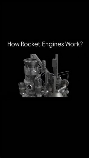 CADCODE on Instagram: "A rocket engine works on Newton's third law of motion: every action has an equal and opposite reaction. Inside the combustion chamber, the rocket burns fuel and oxidizer together, creating hot gases under very high pressure. These gases escape through the nozzle at extremely high speed, pushing the rocket in the opposite direction. Unlike jet engines, rockets do not need air to operate because they carry both their fuel and oxidizer. This is what allows them to work in spa