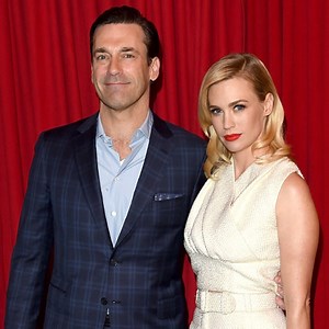 Jon Hamm & January Jones Have a Mad Men Draper Family Reunion Before the 2016 Golden Globes