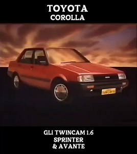 Toyota Corolla GLi Twincam 1.6 Sprinter and Avanté Advert #oldadvertising #oldadvertisement #oldad #oldcaradvert | Monique West - Singer