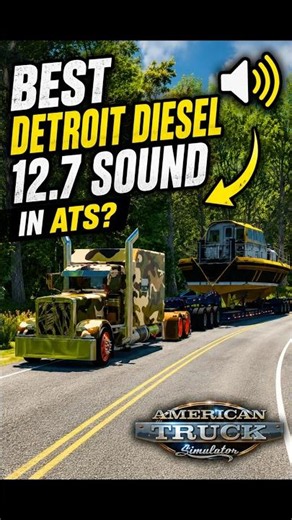 Is This the BEST Detroit Diesel 12.7 Engine Sound in American Truck Simulator? #ats #shorts