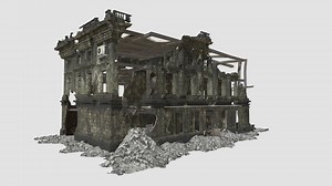 destroyed building - Buy Royalty Free 3D model by Evermotion