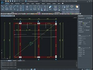 שרטוט זיון תקרה מקשית