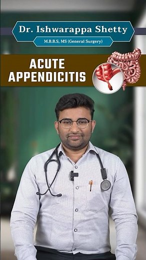 Day 54🎥 Featuring: Dr. Ishwarappa Shetty, M.B.B.S, MS (General Surgery)📌 Topic: ACUTE APPENDICITIS