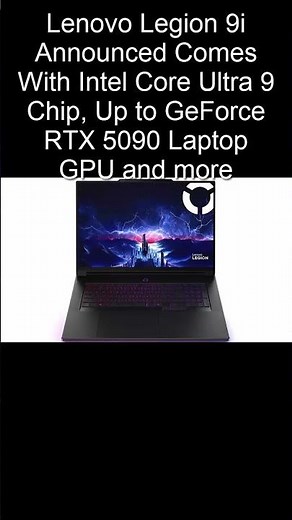 Unleashing Power: Lenovo Legion 9i – The Ultimate 3D Gaming Laptop!