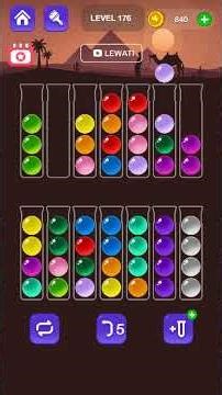 Ball Sort Master Answer Level 176 #ballsort #shorts #gameplay #letsplay