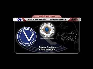 San Bernardino Valley College vs Southwestern College Men's Football, Saturday, 6:00 pm, 9/9/23