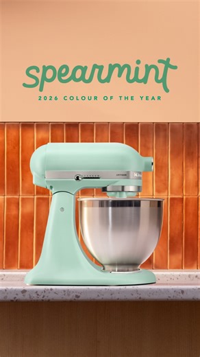 KitchenAid Canada on Instagram: "The 2026 Colour of the Year is Spearmint! A bright, calming minty-green that invites you to step into the fresh side. #KitchenAidColourOfTheYear #COTY2026"