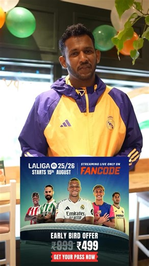 Archis Patil on Instagram: "Catch every single La Liga clash this season, streaming live at just INR 499 — only on FanCode ⚡⚽️ The drama, the legends, the unforgettable goals — it’s all here! Hurry, this special offer won’t last long. #LALIGAonFanCode"