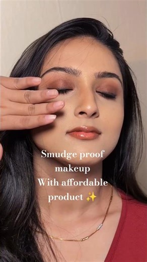 how to do smudge proof makeup with affordable products ✨ #makeuptips #makeuptutorial #beautytips #yt