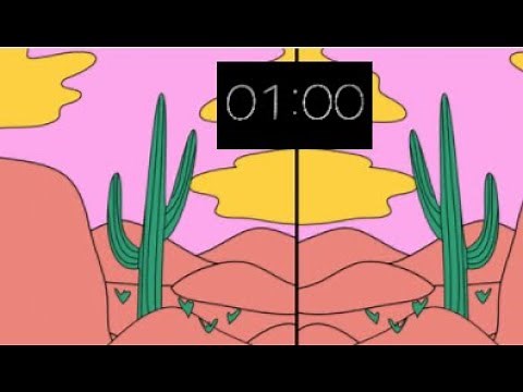 1 Min Classroom Timer // CACTUS // Relaxing Music