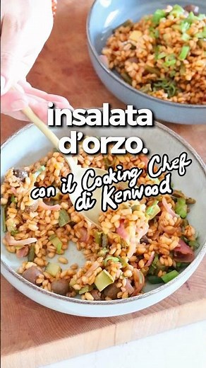 Insalata di orzo con verdure estive #cucinafacile #ricette #recipe