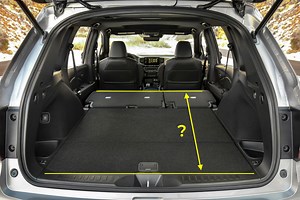 Cargo room with backseat down