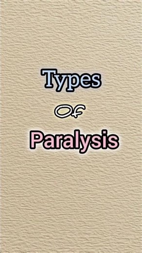 Types of Paralysis🦵#ytviral #medical #student #ytshorts #mbbs #rehabilitation #yt #type