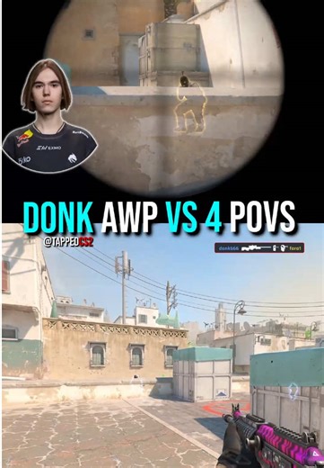 PRO Players Facing DONK in CS2 Moments