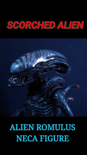 Scorched Xenomorph Neca Romulus Alien Figure #shorts #alien #xenomorph