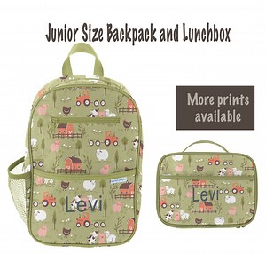 Personalized Farm Animals Backpack Lunchbox Set - Stephen Joseph - Etsy