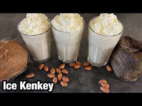 How To Make Kenkey Smoothie With a TWIST || Coconut Ice Kenkey🥥🇬🇭
