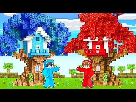 Nacho vs Dagar: Reto de CASA del ÁRBOL en Minecraft!