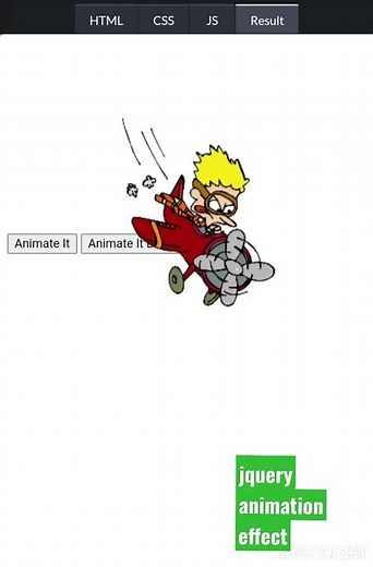 JQuery animation effects with html and CSS #shorts #youtubeshortsfeature #way2techknowledge #short