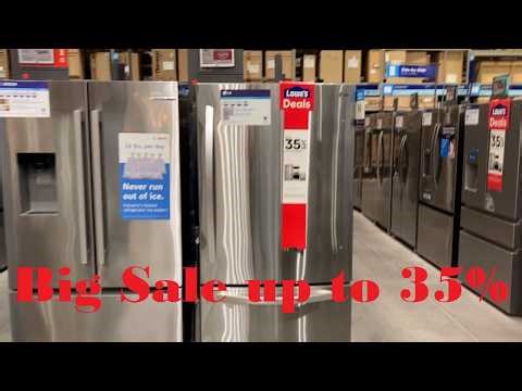 Lowe's Winter Refrigerator Sale up to 35 percent off most units