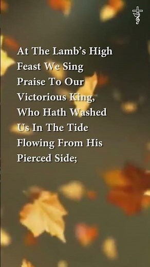 At The Lamb's High Feast We Sing Song Cover & Karaoke Lyrics Shorts #shorts