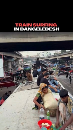 722K views · 5K reactions | In Bangladesh, train surfing, riding on the outside or roof of a moving train, is a dangerous trend carried out by thrill-seekers and commuters alike. It’s illegal, risky, and has already resulted in serious injuries and even deaths. Video credit: /rail_and_road_bangladesh #culture #bangladesh #asia #train | Unrestricted Borders | Facebook