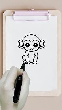 how to draw a monkey